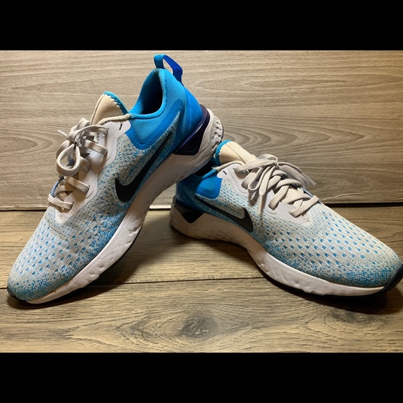 Nike Odyssey React ‘Football Grey/Blue Void’ Sz 9 - Picture 7 of 11